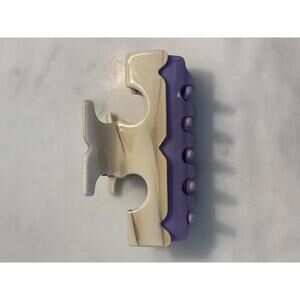 Tory Burch Two-Tone Purple and Beige Hair Claw Clip